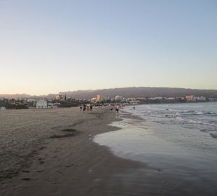 Strand von Playa del Ingles-Abendstimmung