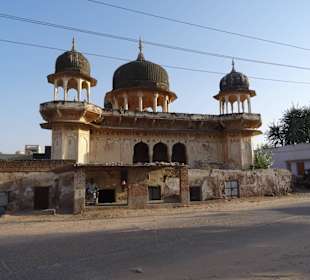 Alte verzierte Häuser in Mandawa