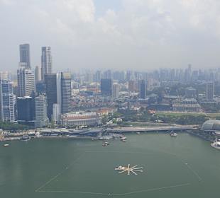 Blick auf Marina Bay