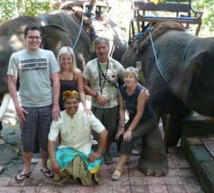 Hans und wir im Elefantenpark