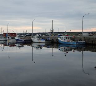Teilansicht des Hafens von Chéticamp