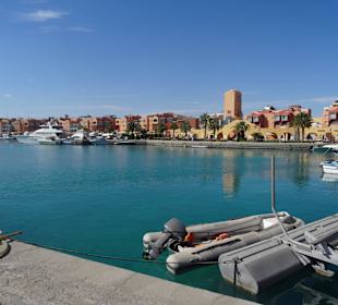 In der Marina unterwegs