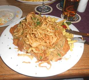 Leckeres Zwiebelschnitzel