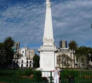 Obligatorisches Foto am Obelisk