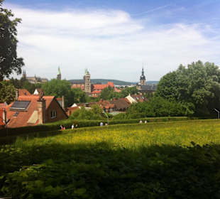Blick vom Biergarten