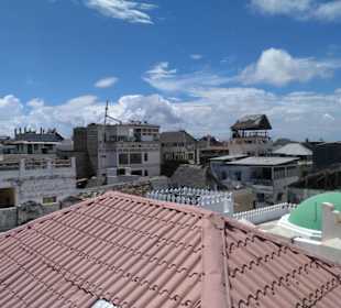 Auf dem Dach des Lamu Museums