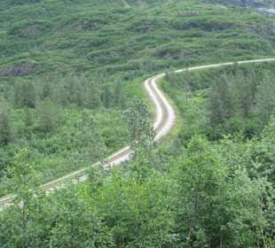 Große Schleife auf der Strecke