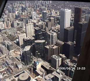 Blick vom CN Tower auf Toronto