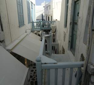 Enge Gassen auf Mykonos