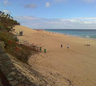 Blick auf den wundervollen Strand von Jandia