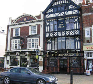 Historic buildings at The Hard