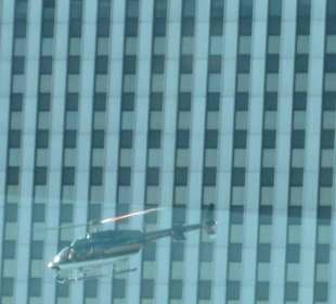 L'elicottero per il giro a Miss Liberty