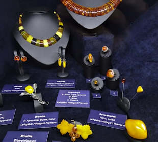 In der Sonderausstellung Bernstein im Natureum