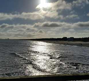 Sicht aufs Meehr von der Seebrücke Ahlbeck 