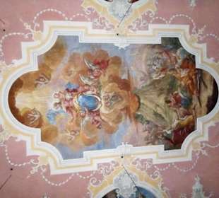 Fresko unter der Decke der Wallfahrtskirche