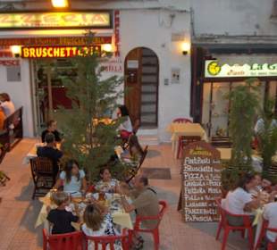 Reastaurants in the nearby town Vieste