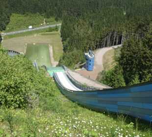 Bei den Skisprungschanzen im Kanzlersgrund