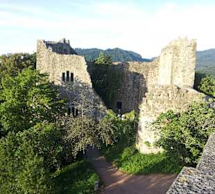 Ein schöner Blick auf die Burgruine