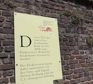 Römische Stadtmauer an der Burgmauer