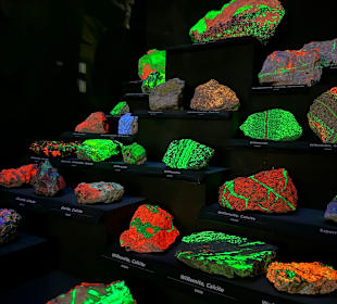 Mineralien  beleuchtet