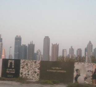 Blick auf die Skyline aus der Ferne