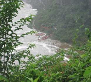 Die Wasserfälle, von Brasilien aus gesehen