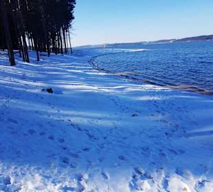 Entlang am Ufer sehr schön