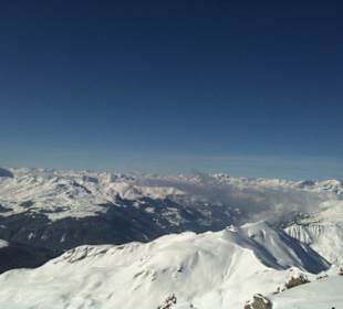 Panoramablick vom Weissfluhjoch Gipfel