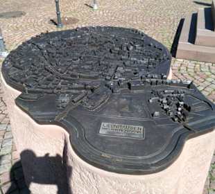 Modell der mittelalterlichen Altstadt