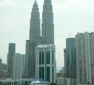 Blick auf die Towers vom Hotelzimmer