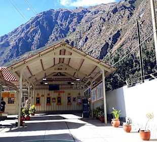 Bahnhof Stadt Ollantaytambo