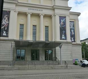 Blick zum Opernhaus von Magdeburg
