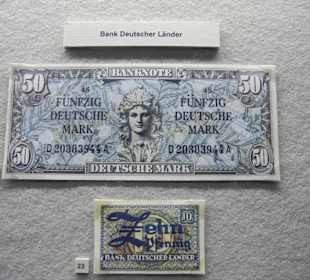 50 Deutsche Mark, nach der Reform Juni 1948