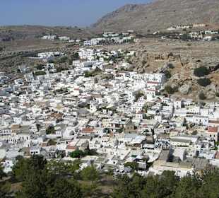 Lindos - Ausblick von der Akropolis