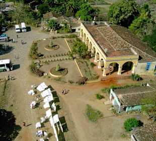 Die Hacienda von oben