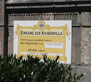 Eingang zur Kaiservilla