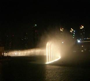 Wasserföntänen am Abend