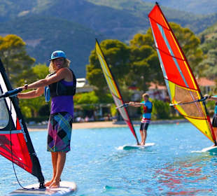 Windsurfing tuition is available