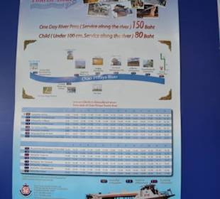 Fahrt auf dem Chao Phraya Fluss Bangkok