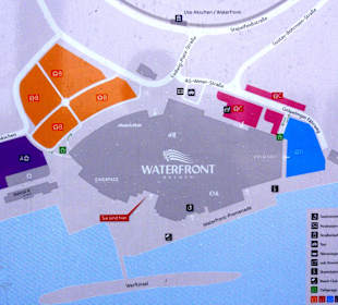 Plan des Centers und der Außenflächen