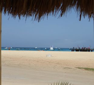 Blick auf Fischereihafen von Santa Maria