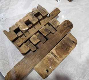 Altes Fallstiftriegelschloss im Bauernmuseum