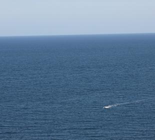 Das Meer vom Hotelzimmer aus mit Zoom!