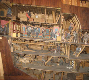 Das Schiffsinnere/Decks schematisch