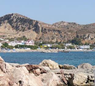 Blick auf die Stegna-Bucht