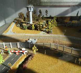 Modell der Grenzanlagen im Museum