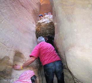 Coloured Canyon, kurz vor dem Engpass