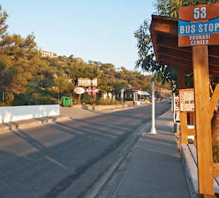 Eine von 4 Bushaltestellen im Ort