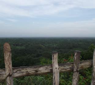 Ausflug Ek Balam Rundumblick von der Ruine oben