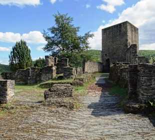 Mauerreste der Burganlage